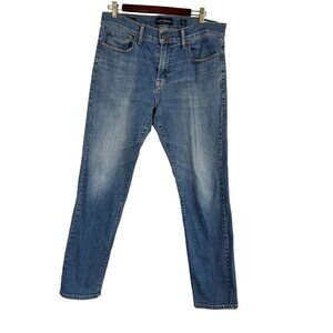 Lucky Brand Denim Jean Men 34 Blue Straight Leg Med Wash Western Cowboy Preppy